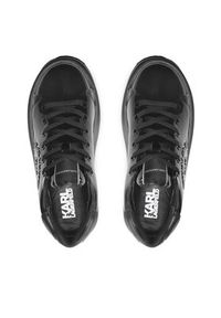 Karl Lagerfeld - KARL LAGERFELD Sneakersy KL62539S Czarny. Kolor: czarny. Materiał: skóra, lakier #4