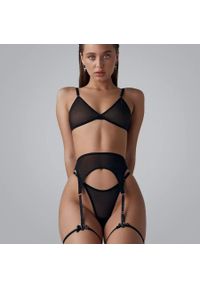 Intica - Komplet bielizny z delikatnych materiałów na romantyczne wieczory Carmelita. Kolor: czarny. Materiał: materiał #6