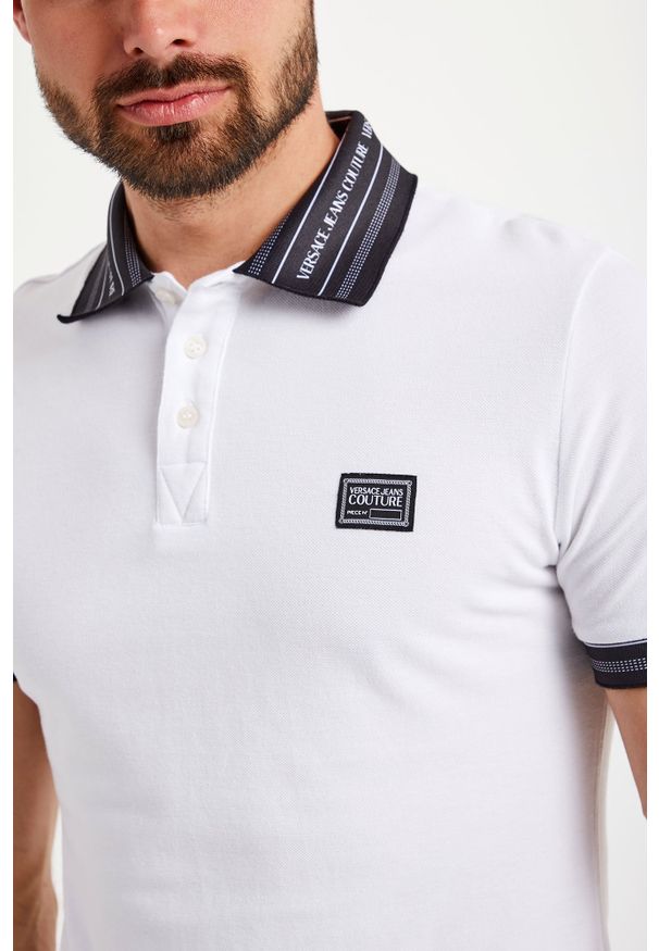 Versace Jeans Couture - POLO VERSACE JEANS COUTURE. Typ kołnierza: polo. Wzór: nadruk, jednolity. Styl: sportowy