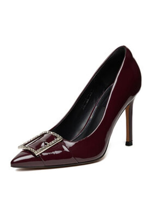Nine West Szpilki CEO-LUBNA-01 Bordowy. Kolor: czerwony. Materiał: materiał, syntetyk. Obcas: na szpilce