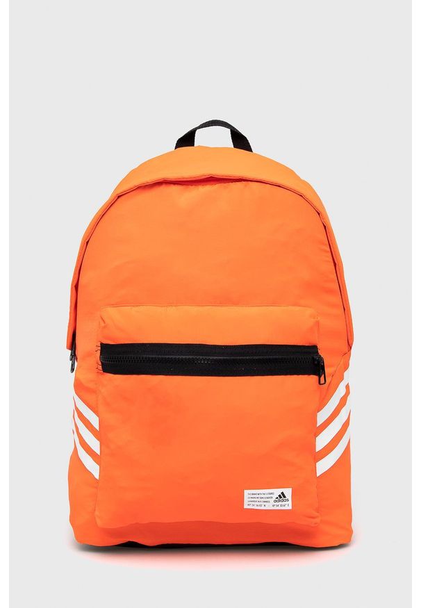 adidas Performance - Plecak. Kolor: pomarańczowy. Materiał: poliester. Wzór: aplikacja