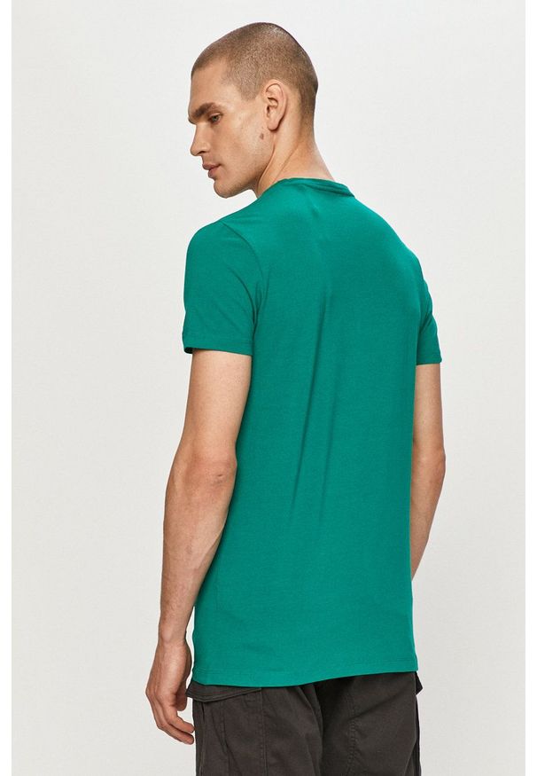 Pepe Jeans - T-shirt Original. Okazja: na co dzień. Kolor: turkusowy. Wzór: nadruk. Styl: casual