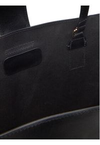 TOMMY HILFIGER - Tommy Hilfiger Torebka Heritage Leather Tote AW0AW17209 Czarny. Kolor: czarny. Materiał: skórzane #3