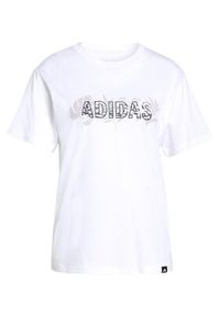 Adidas - adidas T-Shirt Animal Graphic KB7146 Biały Regular Fit. Kolor: biały. Materiał: bawełna #4