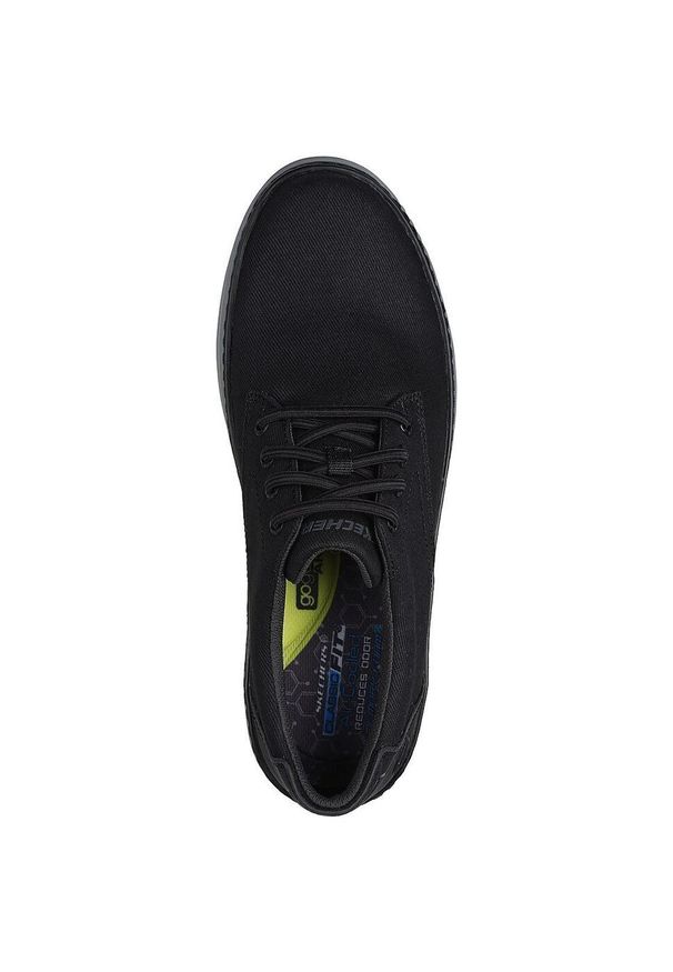 skechers - Adidasy Skechers Hyland - Ratner, Mężczyźni. Kolor: czarny. Materiał: materiał