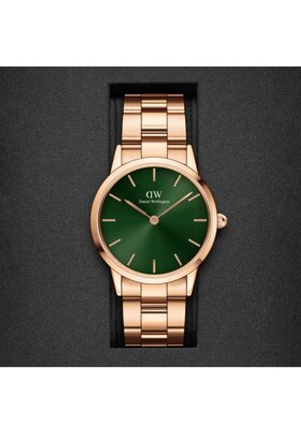 Daniel Wellington Zegarek iconic Emerald DW00100419 Złoty. Kolor: złoty