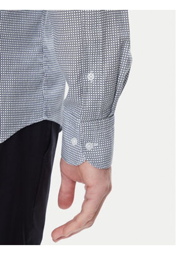 TOMMY HILFIGER - Tommy Hilfiger Koszula MW0MW39281 Niebieski Slim Fit. Kolor: niebieski. Materiał: bawełna