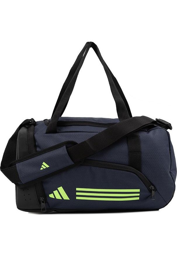 Adidas Torba sportowa Essentials 3-Stripes Duffel XS granatowa (IR9822). Kolor: niebieski