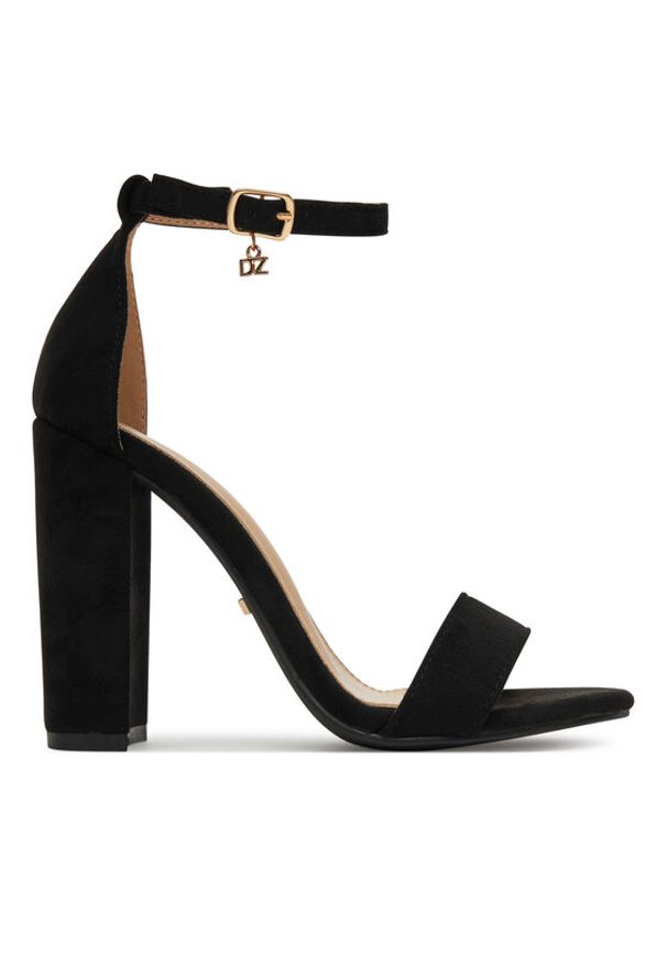 DeeZee Sandały 0812-1 Czarny. Kolor: czarny. Materiał: materiał