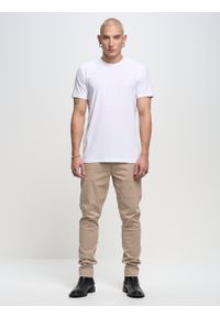Big-Star - Koszulka męska z bawełny supima Supiclassic 101. Kolor: biały. Materiał: bawełna