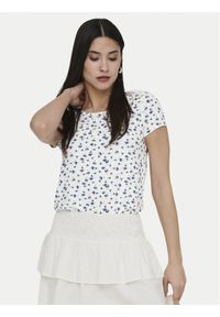 only - ONLY Bluzka Bera 15368588 Biały Regular Fit. Kolor: biały. Materiał: wiskoza #1