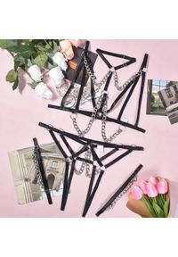 Intica - Bielizna z paseczków z odważnym designem Jaquelyn. Kolor: czarny. Materiał: materiał #1