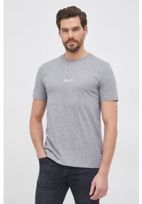 JOOP! - Joop! T-shirt bawełniany (2-pack) kolor szary melanżowy. Okazja: na co dzień. Kolor: szary. Materiał: bawełna. Wzór: melanż. Styl: casual