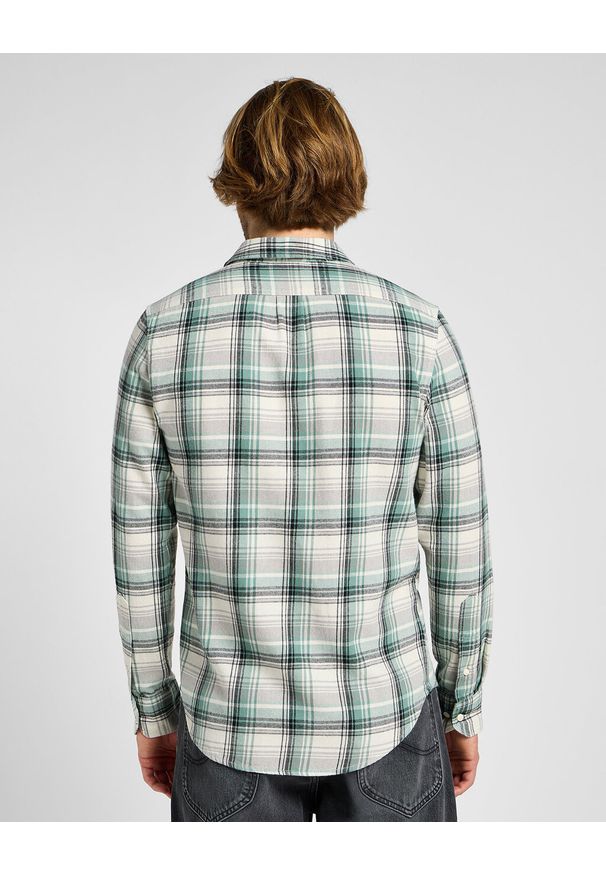 Lee - LEE MĘSKA KOSZULA LEE SURE SHIRT WHITE 112355718 L66N012005