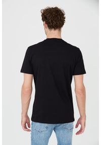 DSQUARED2 Czarny t-shirt. Kolor: czarny. Wzór: nadruk #4