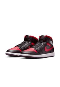 Nike - Buty Sportowe Męskie Air Jordan 1 Mid. Okazja: na co dzień. Kolor: czarny. Model: Nike Air Jordan