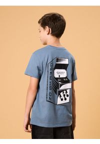 Sinsay - Koszulka z nadrukiem na plecach - mid blue. Wzór: nadruk #1