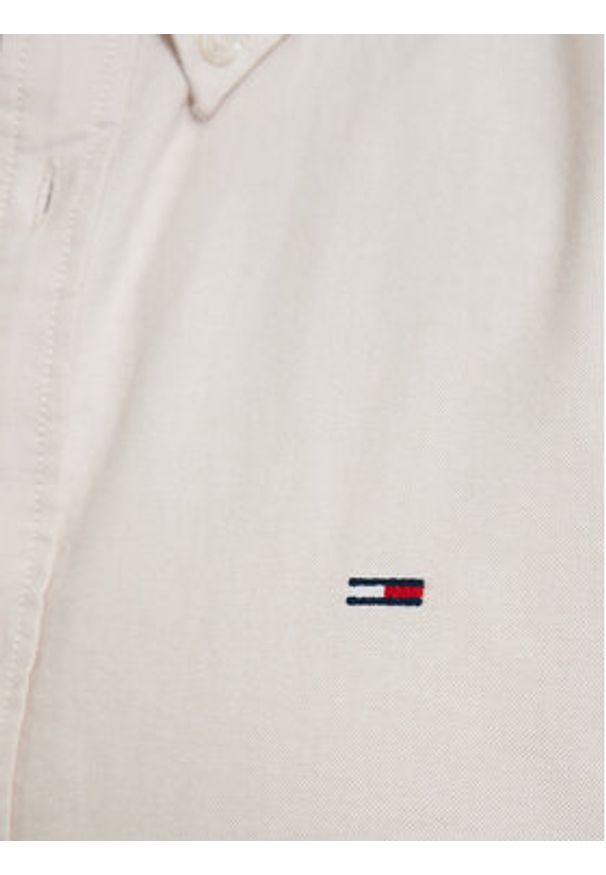 Tommy Jeans Koszula DM0DM21298 Beżowy jasny Regular Fit. Kolor: beżowy. Materiał: bawełna