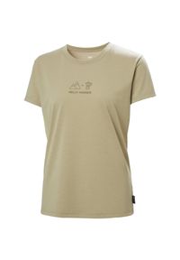 Koszulka damska Helly Hansen Skog Graphic. Kolor: brązowy. Sport: turystyka piesza #1
