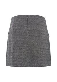 ICHI Spódnica mini 20119857 Szary Regular Fit. Kolor: szary. Materiał: syntetyk #4
