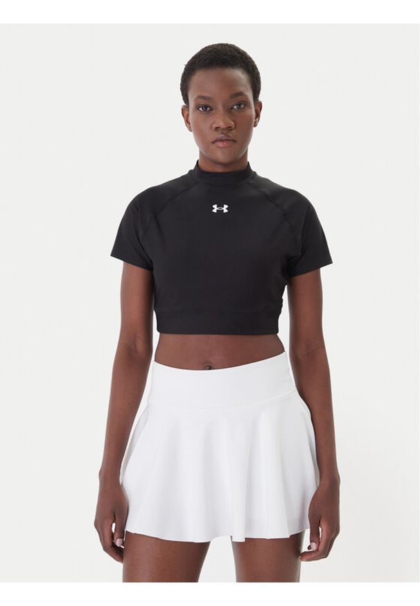 Under Armour Koszulka techniczna HeatGear® 6010006 Czarny Slim Fit. Kolor: czarny. Materiał: syntetyk