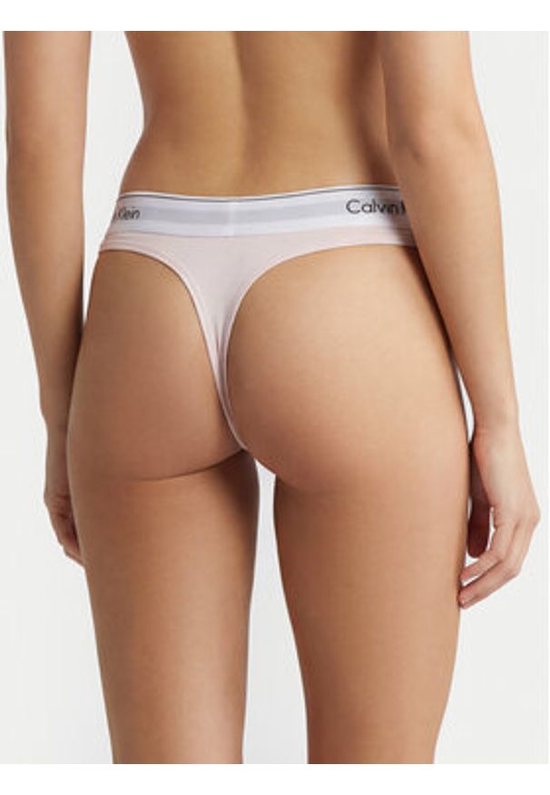 Calvin Klein Underwear Stringi LV00QF8518 Różowy. Kolor: różowy. Materiał: bawełna