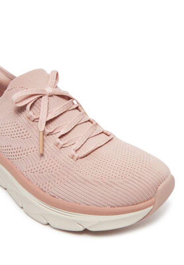 skechers - Skechers Sneakersy D'Lux Walker 2.0-Thrill Movement 150105/ROS Różowy. Kolor: różowy. Materiał: materiał