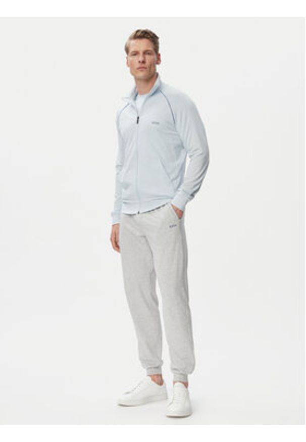 BOSS Spodnie dresowe Mix&Match 50515305 Szary Regular Fit. Kolor: szary. Materiał: bawełna