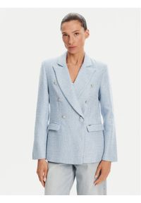 Gaudi Marynarka 511FD35008 Błękitny Regular Fit. Kolor: niebieski. Materiał: syntetyk #1