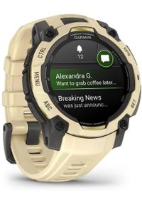 GARMIN - Zegarek sportowy Garmin Instinct 3 AMOLED - 45mm Czarno-żółty (010-02936-02). Kolor: czarny, żółty, wielokolorowy. Styl: sportowy #1