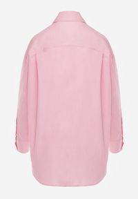 Renee - Jasnoróżowa Koszula Bawełniana Aquida. Kolor: różowy. Materiał: bawełna. Długość rękawa: długi rękaw. Długość: długie #8