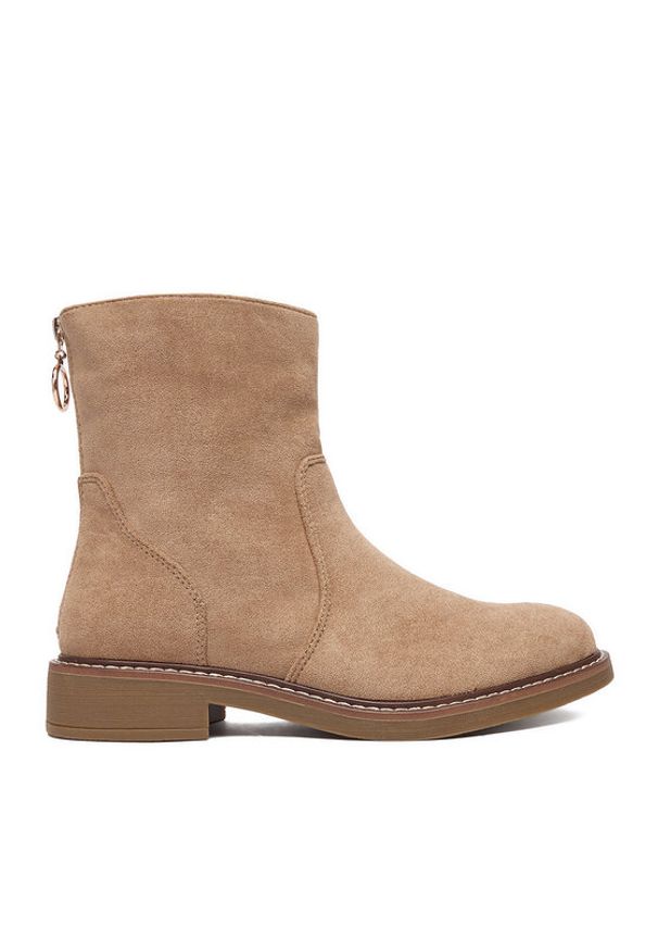 Clara Barson Botki CEO-WS2169-04 Beżowy. Kolor: beżowy. Materiał: materiał