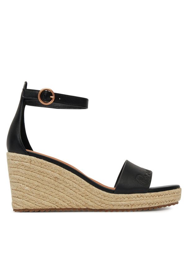 Pepe Jeans Espadryle PLS90691 Czarny. Kolor: czarny. Materiał: skóra