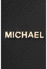 Michael Kors - MICHAEL KORS Czarna shopperka Voyager. Kolor: czarny. Materiał: skórzane #7
