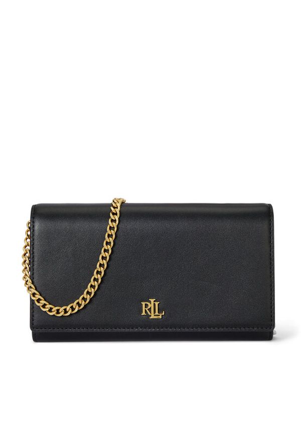 Lauren Ralph Lauren - LAUREN RALPH LAUREN Torebka 432980206001 Czarny. Kolor: czarny. Materiał: skórzane