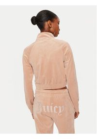 Juicy Couture Bluza Tasha JCWCT24305 Beżowy Slim Fit. Kolor: beżowy. Materiał: syntetyk