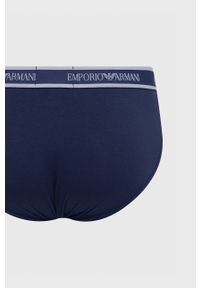 Emporio Armani Underwear Slipy (2-pack) męskie kolor granatowy. Kolor: niebieski