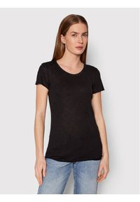 Sisley T-Shirt 3TNHL11A2 Czarny Regular Fit. Kolor: czarny #1