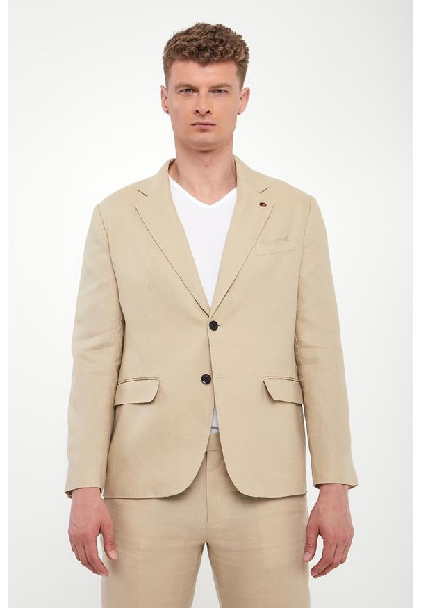 Liu Jo - Marynarka męska lniana LIU JO. Materiał: len