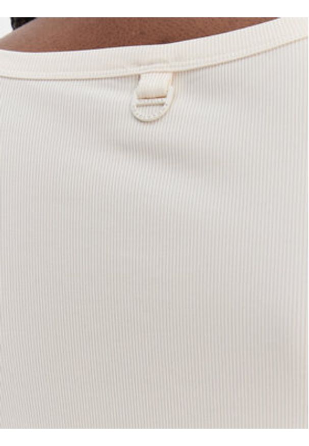 Marella Top Orata 2613941015 Écru Slim Fit. Kolor: kremowy. Materiał: wiskoza