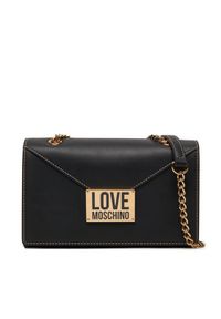 Love Moschino - LOVE MOSCHINO Torebka JC4073PP1LLG100A Czarny. Kolor: czarny. Materiał: skórzane