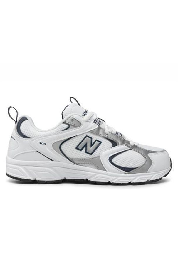 Buty do chodzenia unisex New Balance Nb 408. Kolor: biały. Materiał: materiał, syntetyk. Szerokość cholewki: normalna. Sport: turystyka piesza