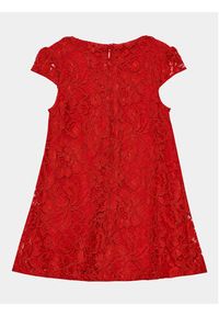 Guess Sukienka codzienna K3BK03 WFS60 Czerwony Regular Fit. Okazja: na co dzień. Kolor: czerwony. Materiał: bawełna. Typ sukienki: proste. Styl: casual