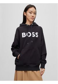 BOSS - Boss Bluza 50490635 Czarny Regular Fit. Kolor: czarny. Materiał: bawełna #1