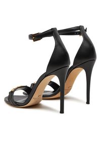 Elisabetta Franchi Sandały SA-06L-46E2-V500 Czarny. Kolor: czarny. Materiał: skóra #4