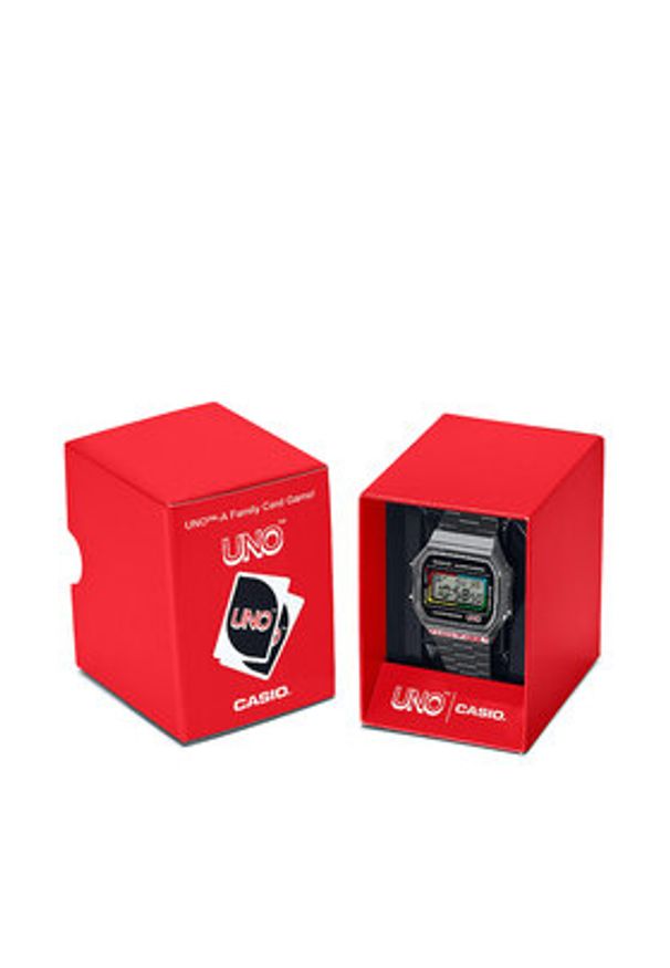 Casio Zegarek Vintage Maxi X Uno™ A168WEUC-1AER Czarny. Kolor: czarny. Styl: vintage
