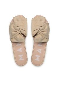 Manebi Espadryle Sandals With Knot M 1.1 JK Beżowy. Kolor: beżowy. Materiał: zamsz, skóra