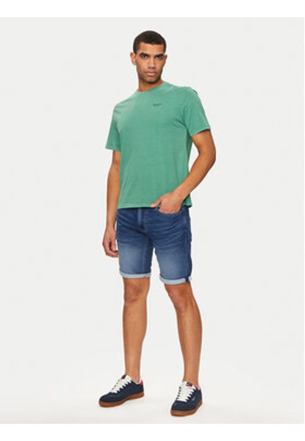 Pepe Jeans Szorty jeansowe Slim Gymdigo Short PM801075HU2 Niebieski Slim Fit. Kolor: niebieski. Materiał: bawełna