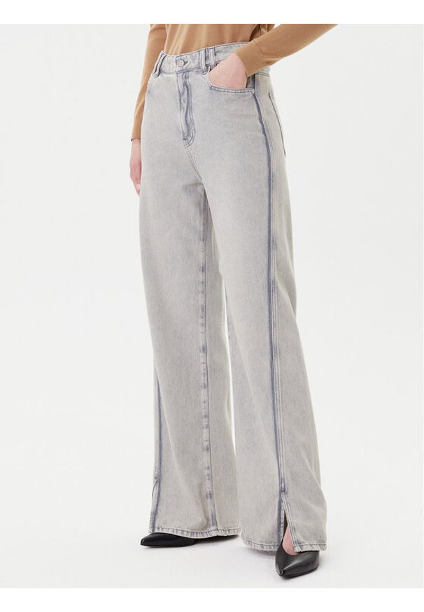 BOSS Jeansy C_Marlene Hr Split 50542436 Szary Relaxed Fit. Kolor: szary