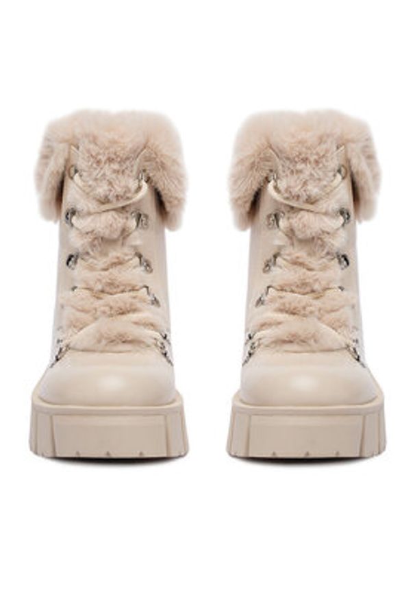 DeeZee Trzewiki 90190-6 Écru. Kolor: kremowy. Materiał: syntetyk, materiał